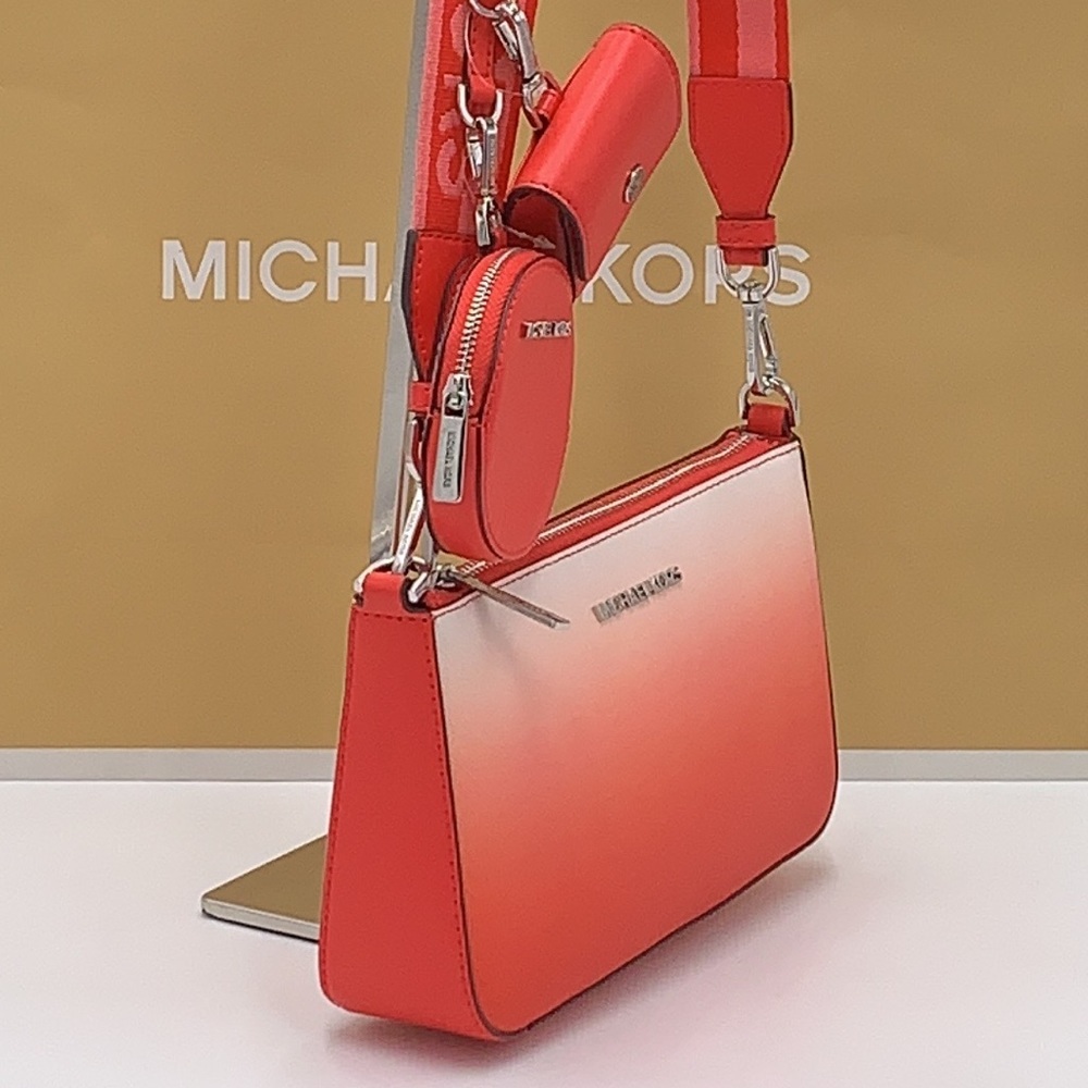 MICHAEL KORS SMALL XBODY SHOULDER BAG W TECH CORAL REEF MULTI COLOR - Picture 5 of 16